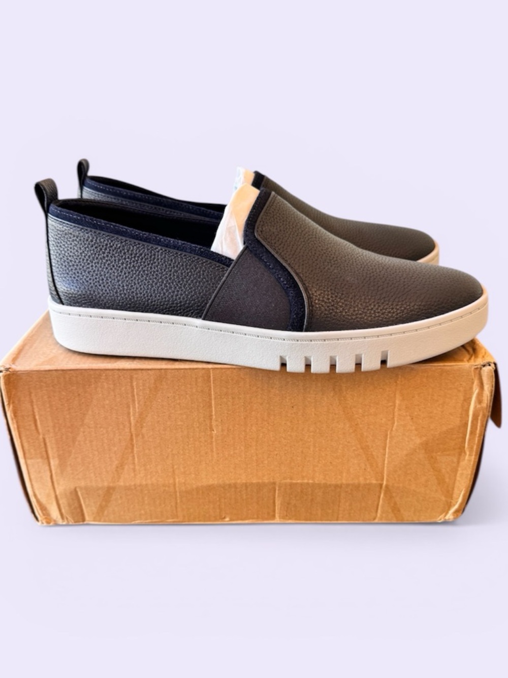 NWB Vionic Women's Navy Blue Slip-On Flats